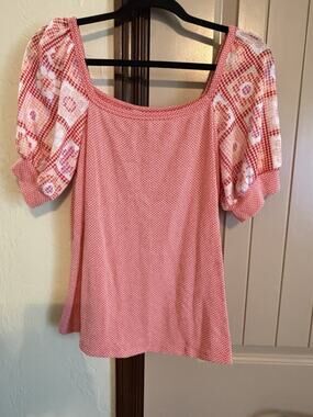 Haptics by Holly Harper Women's Orange Blouse Size S